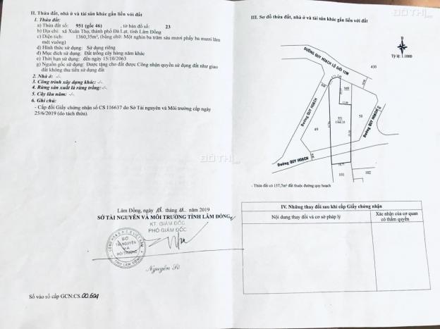 Cần bán lô đất nông nghiệp tại xã Xuân Thọ, TP Đà Lạt 13990952