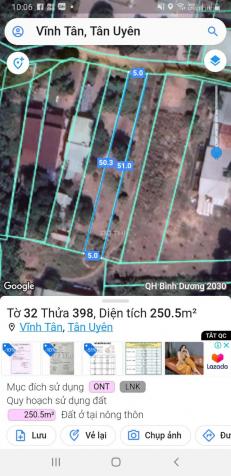 Bán đất tại Vĩnh Tân, Tân Uyên, Bình Dương diện tích 254m2 giá 1.79 tỷ 14017906