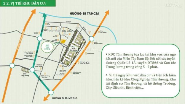 Đất nền thổ cư liền kề KCN Tân Hương Tiền Giang. Diện tích 100m2 giá 650 triệu 14021461