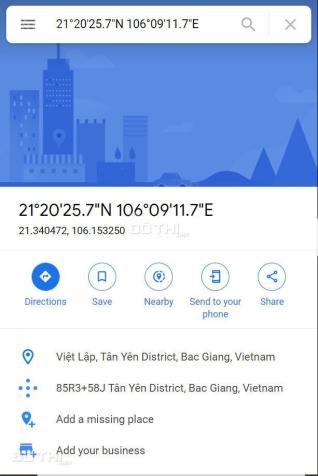 Chính chủ bán thửa đất thổ cư 2 mặt tiền xã Việt Lập, huyện Tân Yên, LH 0393926676 14039460