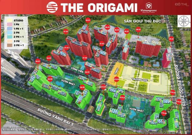 Bán căn 2pn, view thoáng Origami Vinhomes Grand Park 14040426