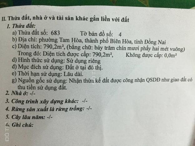 Chính chủ cần bán lô đất vị trí đẹp tại Biên Hòa - Đồng Nai 14042503