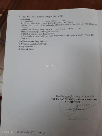 Cần bán gấp 5 xào rẫy giá rẻ siêu đầu tư tại thôn 4 x. H'Neng, Đak Đoa, T. Gia Lai 14050627