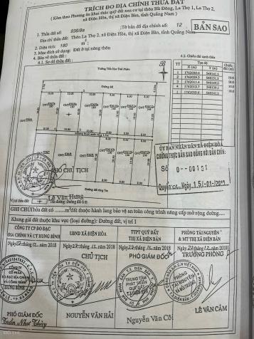 Đất chính chủ, ngang 8x16m, đường bê tông 7m, ngay trục chính Trần Phú, trạm thu phí Điện Bàn 14061407