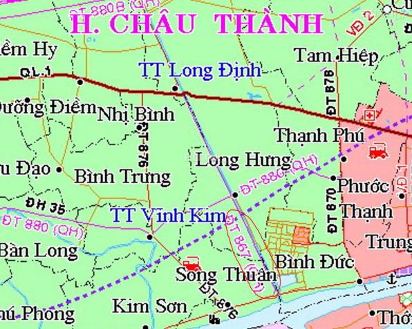 Bán đất mặt tiền đường bờ đê kênh Nguyễn Tấn Thành (TL867 nối dài) xã Song Thuận, huyện Châu Thành 14072952