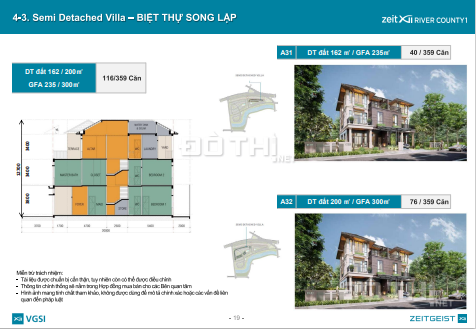 Bán biệt thự song lập GS Metro City Nhà Bè 9,5x17m 162m2 3 tầng bán 21,6 tỷ. LH 0935926999 Bầu Đức 14084938