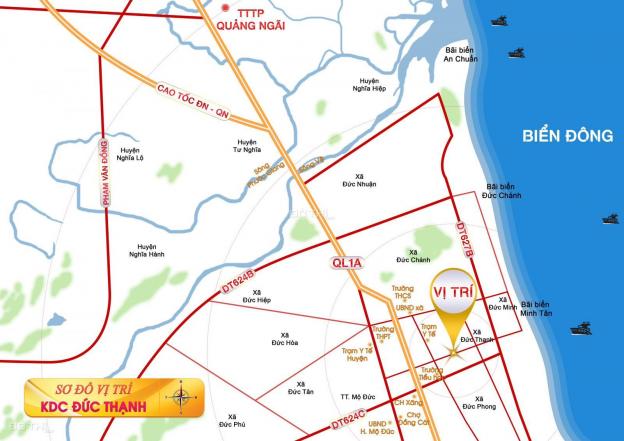 Đất nền ven biển giá rẻ chỉ 2.4tr/m2 KDC Đức Thạnh - Quảng Ngãi tháng 5/2022. Liên hệ: 0918852552 14087640