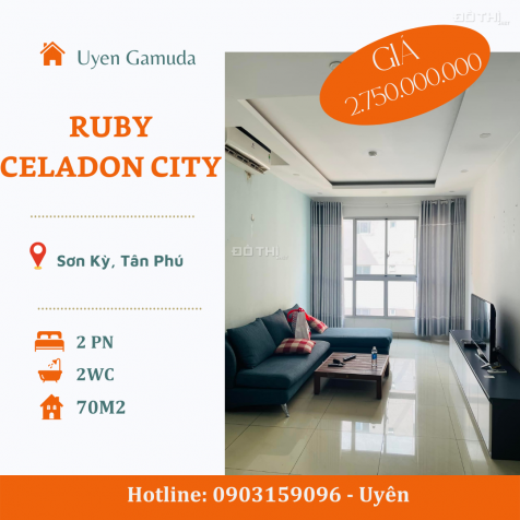 Căn hộ Ruby - Celadon City 70m2 - 2PN 2WC 14088516