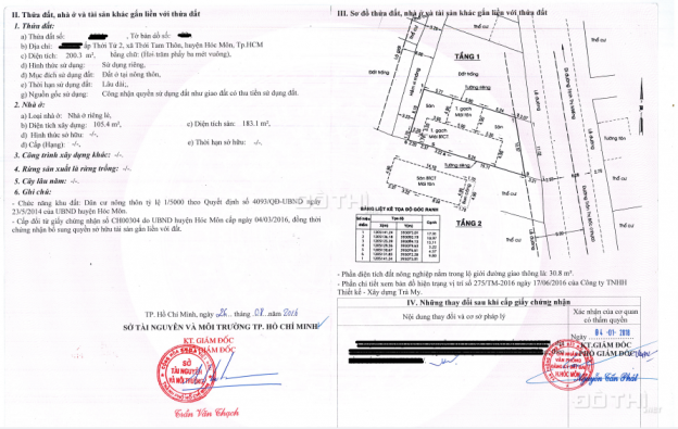 Bán gấp nhà mặt tiền đường Trần Thị Bốc Hóc Môn, diện tích 200,3m2, liên hệ: 0763600068 14091161