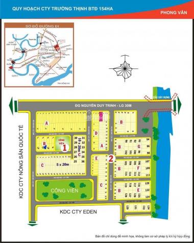 Bán đất Trường Thịnh đường Nguyễn Duy Trinh lô góc đường 16 mét nền C45 (94m2) 106 triệu/m2 14092807