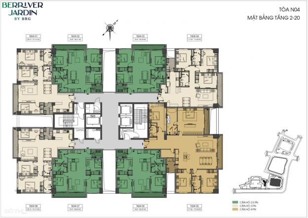 Bán căn hộ 178m2 rộng nhất, đẹp nhất dự án Berriver Jardin 390 Nguyễn Văn Cừ, Long Biên 14096870