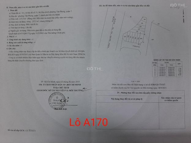 Bán lô đất 12,5x20m góc đường 2 và 11 khu dân cư kim sơn quận 7 14099226