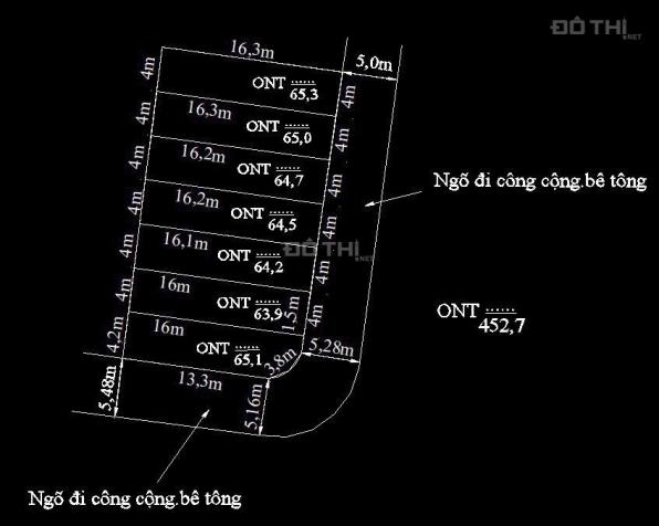 Cần bán lô đất Kiều Hạ 1, Quốc Tuấn, An Dương 452m2, ngõ rộng 2 ô tô tránh nhau thoải mái 14102413