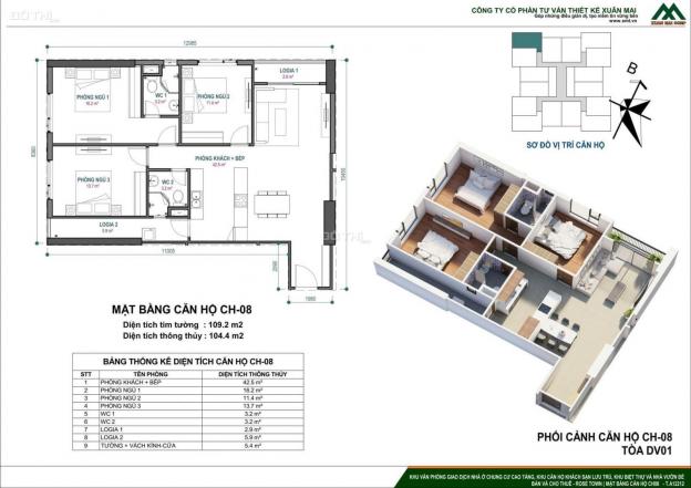 Mở bán đợt 1 tòa DV01 chung cư Rose Town Ngọc Hồi Hoàng Mai giá chỉ từ 33,5 tr/m2 14106615