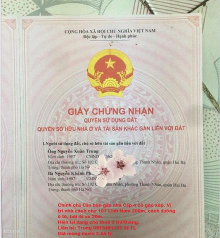 Chính chủ cần bán nhà số 16A ngách 183A/60 Lĩnh Nam, Hoàng Mai, Hà Nội 14118732