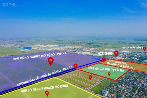 Bán đất đấu giá đối diện khu công nghiệp lớn Tiền Hải - Thái Bình - đã có sổ đỏ - đầu tư siêu lời 14125269