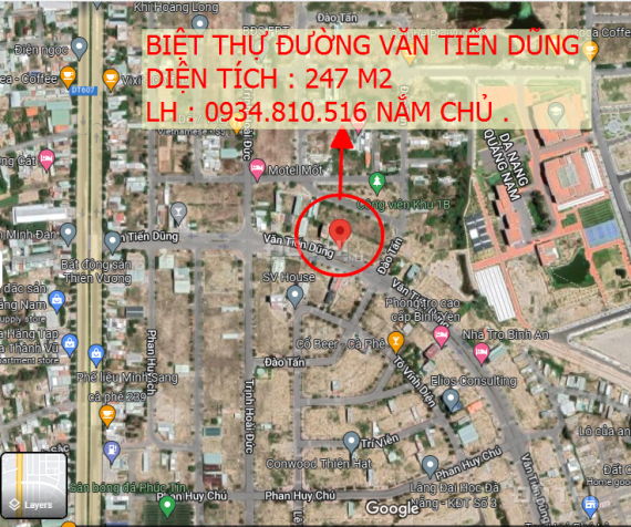 Bán biệt thự đường 34 m (Văn Tiến Dũng, 247 m2) Phường Điện Ngọc, Điện Bàn 14127530