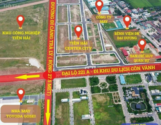 Bán đất nền KĐT kinh tế biển số 1 Thái Bình - Tiền Hải Center City - Giá từ 23 tr/m2 14132112
