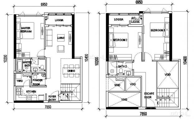 Bán căn sky loft duplex 3PN Feliz En Vista bàn giao thô. Giá 10,5 tỷ (Bao hết) giá cực tốt 14143429