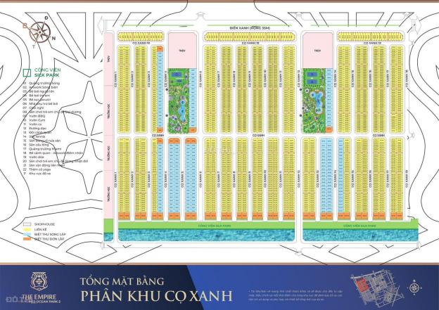 Bán nhà liền kề Cọ Xanh Vinhomes Ocean Park 2 The Empire, 156m2, 5 tầng, MT 12m, nhỉnh 19 tỷ 14151510