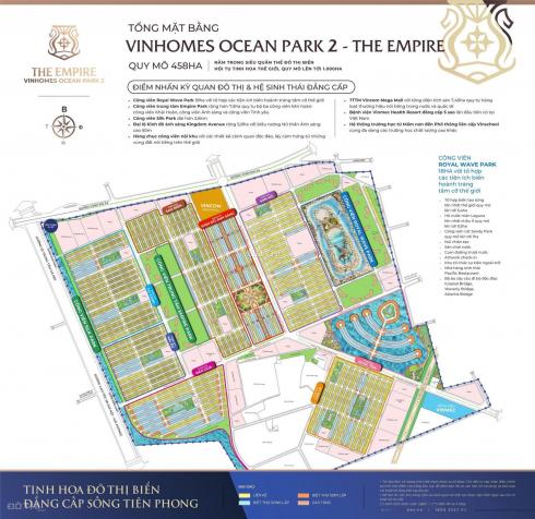 Bán nhà liền kề Cọ Xanh Vinhomes Ocean Park 2 The Empire, 156m2, 5 tầng, MT 12m, nhỉnh 19 tỷ 14151510