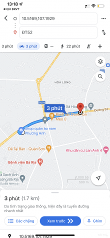 Bán lô đất đường Hùng Vương (Hoà Long) gần bệnh viện Bà Rịa 14152397