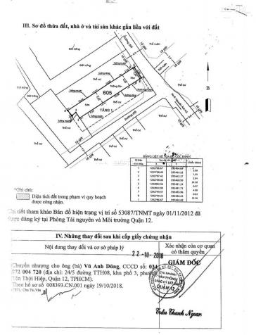 Bán đất tặng nhà Nguyễn Thị Búp, Q12, TP. HCM hẻm ô tô thông, 96,1m2 giá 4 tỷ 14153915