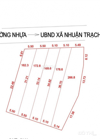 Bán 266.8m2 đất trục chính liên xã Nhuận Trạch, Lương Sơn, Hòa Bình 14162728