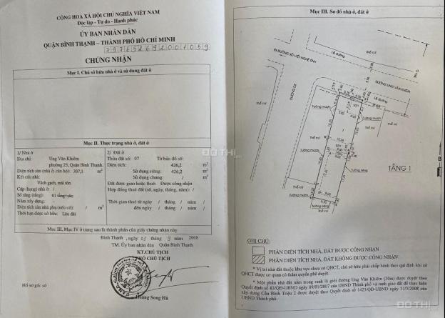 Bán lô đất mặt tiền đường Ung Văn Khiêm, 20x52m, gồm 2 sổ, vị trí đẹp 14165973