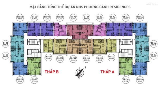 Chính chủ cần bán gấp CC NHS Phương Canh căn 11 tòa B, DT 63.4m2 giá: 1.55 tỷ. LH: 0904999135 14170120