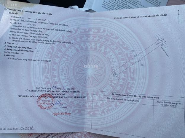 Chính chủ bán đất Ấp 5 - xã Minh Lập, Chơn Thành, BP - 1.070m2 - 6xx triệu 14170968