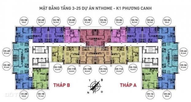 Bán căn hộ chung cư NHS Phương Canh DT 63m2, giá bán 1,6 tỷ/căn hộ. LH 0979449965 14185341