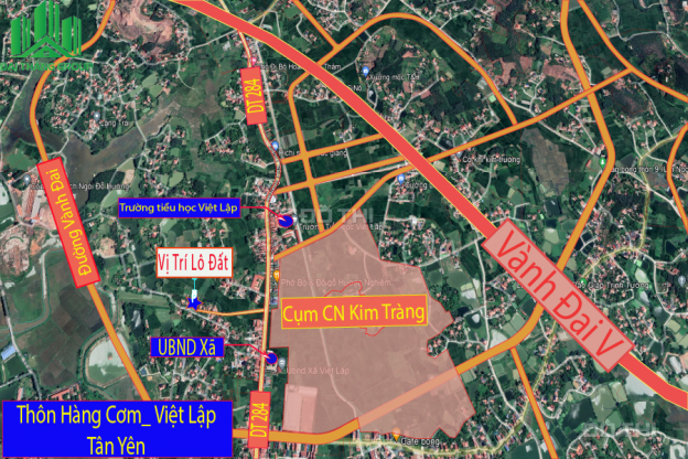 Bán đất tại Việt Lập Tân Yên Bắc Giang diện tích 397 m2, chỉ 2,5 tr / m2 14198148