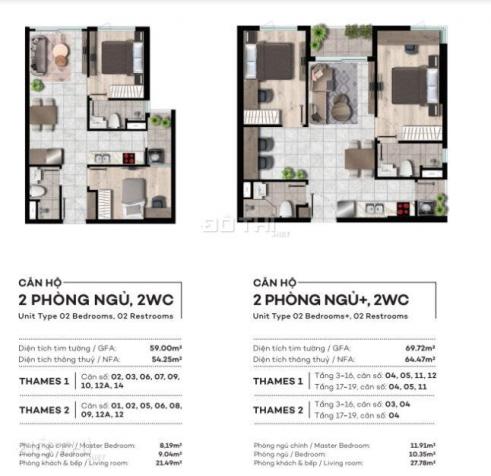 Bán căn hộ Westgate (2PN - 2WC) - có sẵn nội thất - thanh toán dàn trải / ưu đãi khủng 14203083