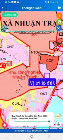 Chủ cần tiền gấp nhờ bán 531 m2 đất tại Nhuận Trạch, Lương Sơn, Hoà Bình. Đối diện KCN Lương Sơn 14220816