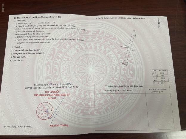 Đất vườn mặt tiền đường lên được thổ cư sổ hồng riêng giá chỉ 380k/m2 14231453