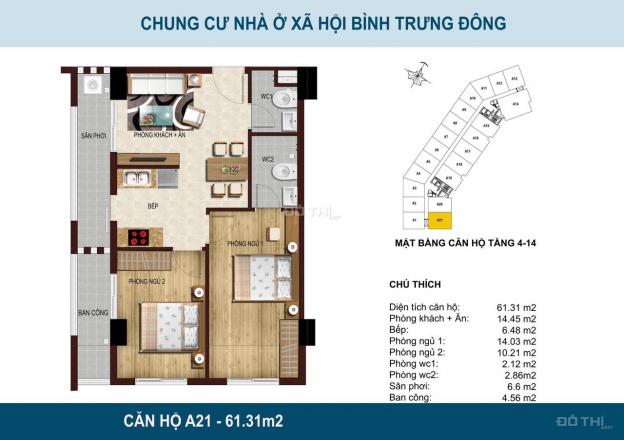 Căn hộ 56m2, giá 2.1 tỷ, tại đường Số 63, Phường Bình Trưng Đông, Quận 2 14017960