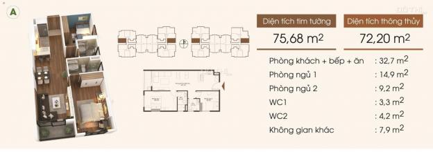 Chính chủ cần bán căn góc 72m2 chung cư Five Star Kim Giang 14269223