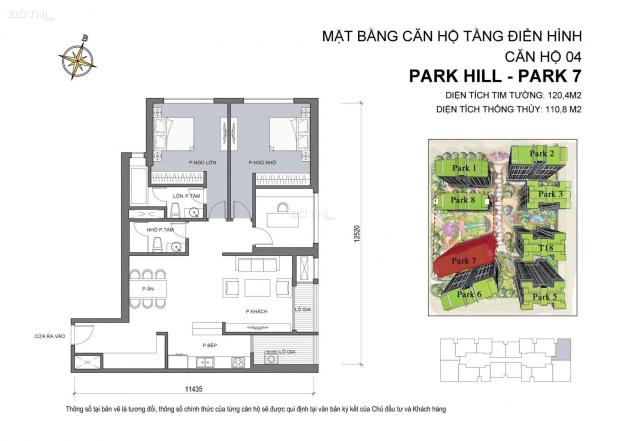 Bán căn hộ 3 ngủ góc 112m2 Park Hill - Times City đầy đủ đồ cơ bản giá 7,2 tỷ 14270360