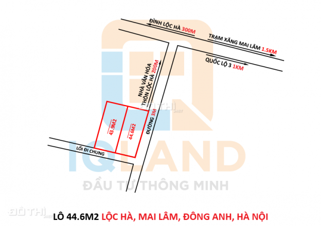 Lô góc nhỏ xinh giá hợp lý nhất khu vực - cách nhà văn hóa thôn Lộc Hà 50m 14276024