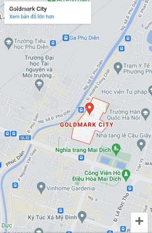 Bán 52.4m2 đất tại Goldmark City phường Phú Diễn Bắc Từ Liêm Hà Nội 14287519