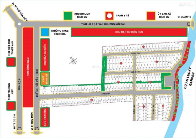 Bán đợt cuối KDC Bình Mỹ Riverside, Củ Chi - MT Võ Văn Bích, sổ hồng riêng. Giá chỉ 1,690 tỷ/nền 14295103