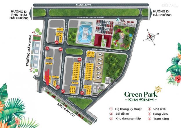 Bán lô đất liền kề Green Park Kim Đính giá chỉ từ 14,8 tr/m2 14296011