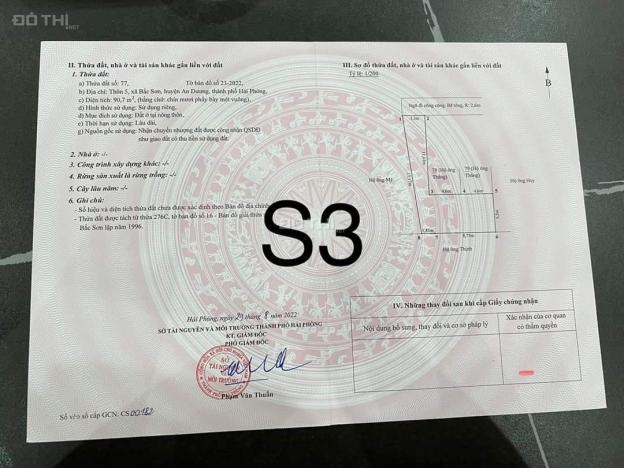 Bán 3 lô liền kề thôn 5 - Bắc Sơn - An Dương - Hải Phòng giá chỉ hơn 700 triệu 14316192