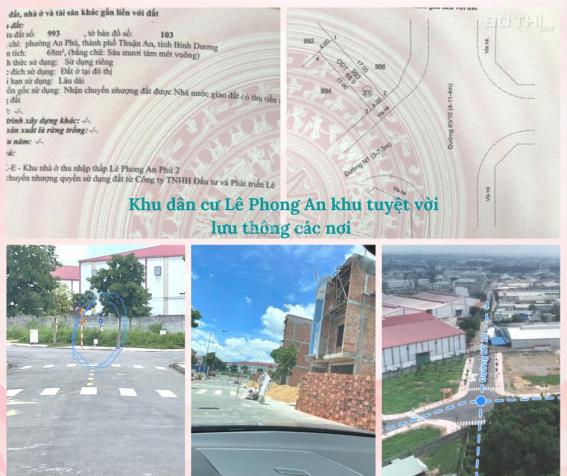 Chính chủ bán gấp đất khu dân cư Lê Phong An Phú Thuận An Bình Dương, 68 m2 chỉ 2,2 tỷ 14321571