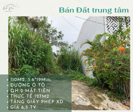 Bán đất trung tâm 110m2, đường ô tô, 6,2 tỷ, Nguyễn Trung Trực, P4, Đà Lạt 14326791