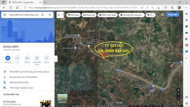 Thanh lý gấp đất xã Bình Giáo, huyện Chư Prông, Tỉnh Gia Lai - 10323,9m2, mặt QL 19. Miễn TG 14345726