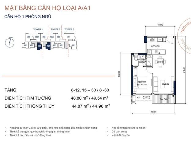 Cho thuê căn Q2 Thảo Điền 3PN full nội thất, đang trống giá 41,866 triệu/tháng 14347622