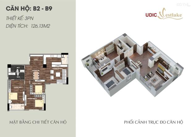 Bán căn hộ tầng đẹp view hồ tây diện tích 126m2 tại dự án Udic Westlake, Tây Hồ, Hà Nội 14360449