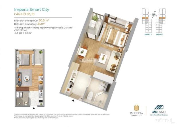 Sở hữu ngay căn studio Vinhomes Smart City Tây Mỗ bao phí giá chỉ 1,25tỷ 0339286625 - 0968763025 14360982